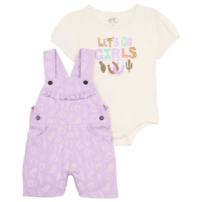 Bass Pro Shops Overalls and Short-Sleeve Bodysuit Set for Babies