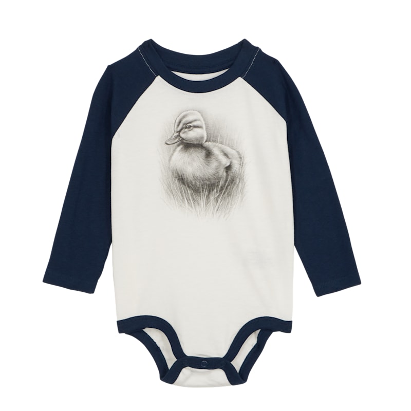 Bass Pro Shops Animal Graphic Raglan Long-Sleeve Bodysuit for Babies