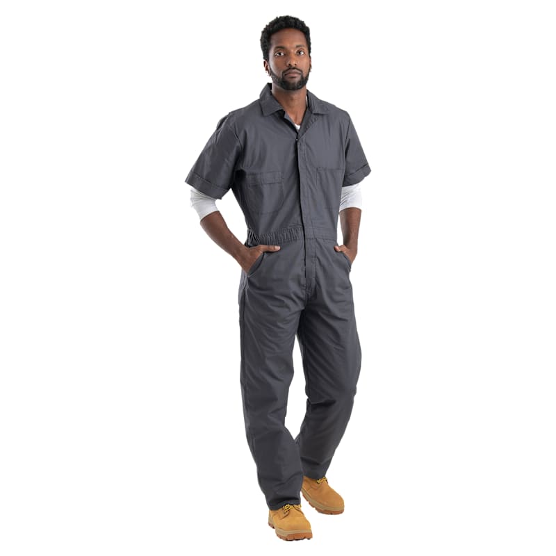 Berne Heritage Poplin Short-Sleeve Coveralls