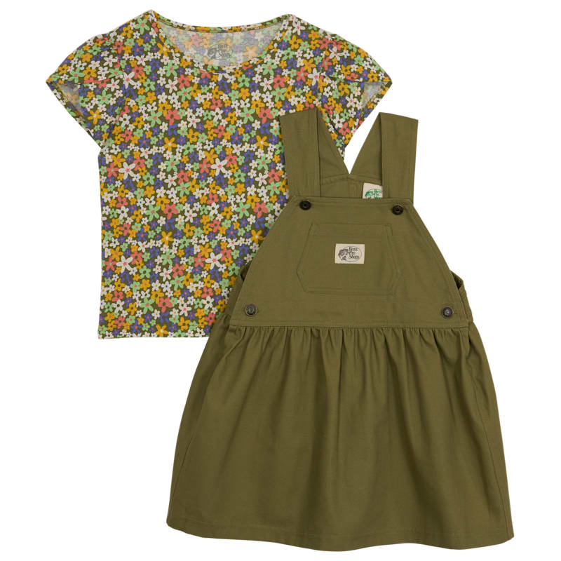 Bass Pro Shops Overall Dress and Shirt Set for Toddlers