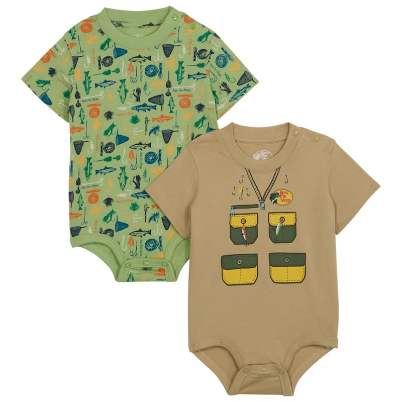 Bass Pro Shops Fishing Bodysuit 2-Piece Set for Babies