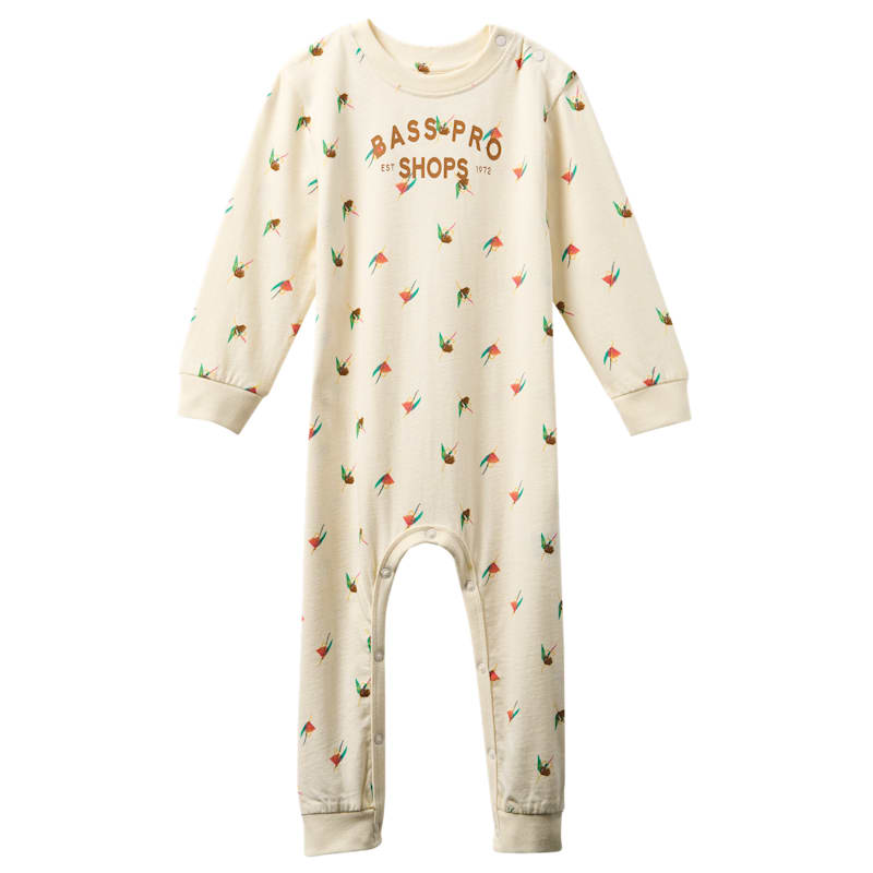 Bass Pro Shops Est. '72 Fly Print Long-Sleeve Bodysuit for Babies