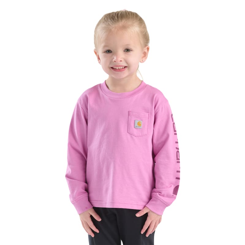 Carhartt Core Logo Pocket Long-Sleeve T-Shirt for Kids