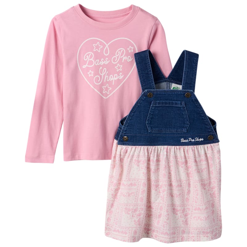 Bass Pro Shops Long-Sleeve Overalls Set for Toddlers