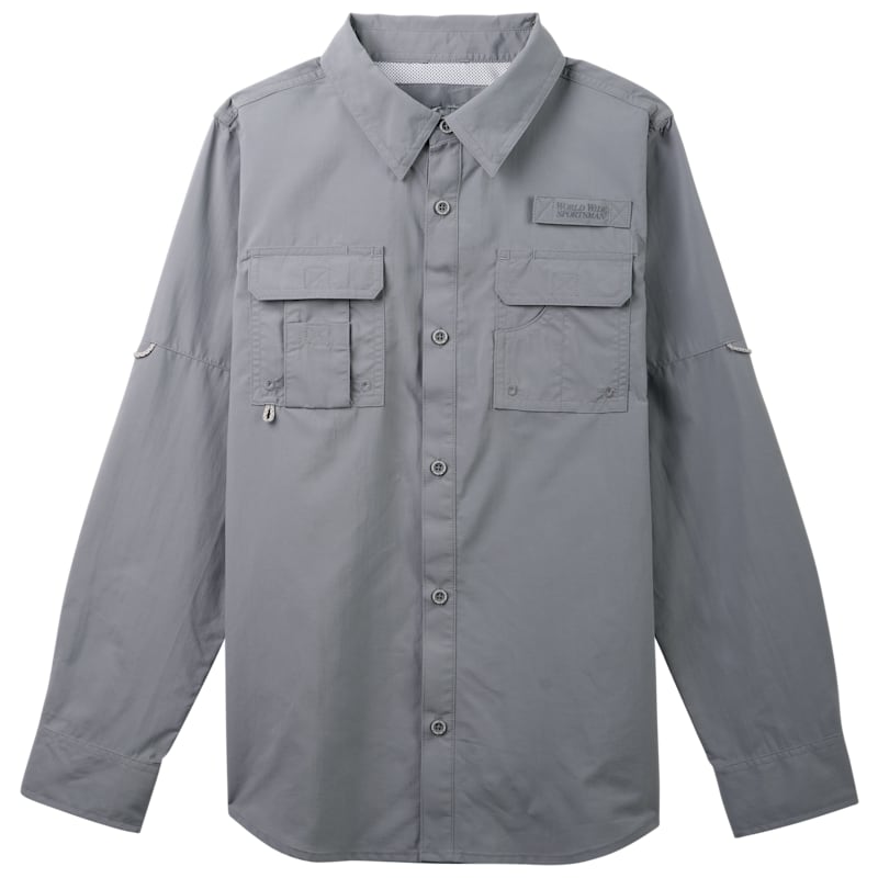 World Wide Sportsman Nylon Angler Long-Sleeve Shirt for Kids