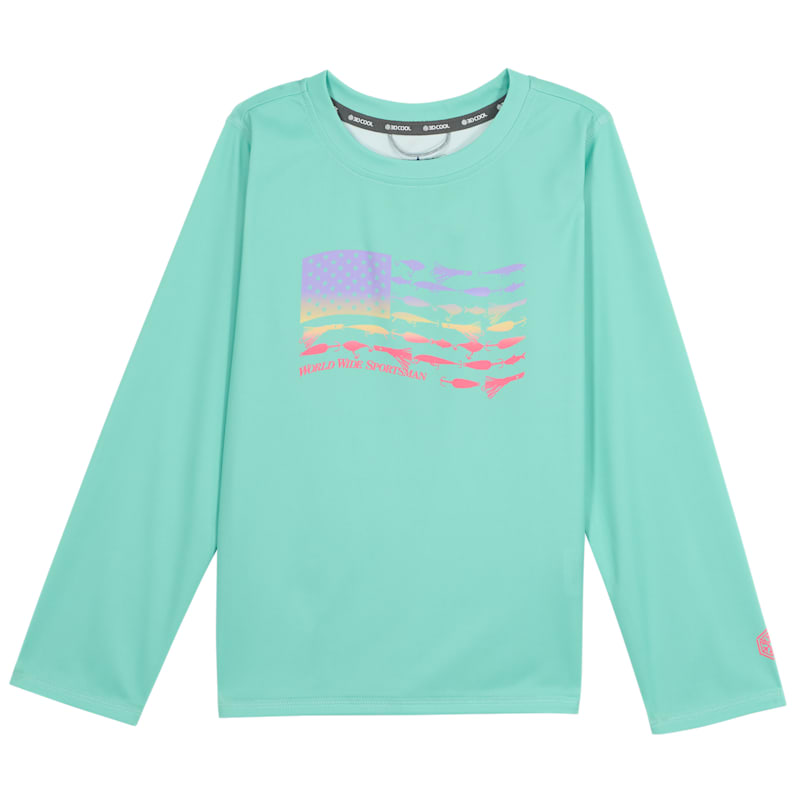 World Wide Sportsman Surfcaster Graphic Crew-Neck Long-Sleeve Shirt for Toddlers