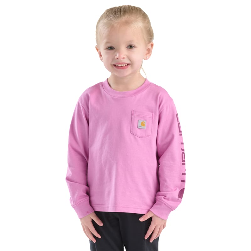 Carhartt Core Logo Pocket Long-Sleeve T-Shirt for Kids