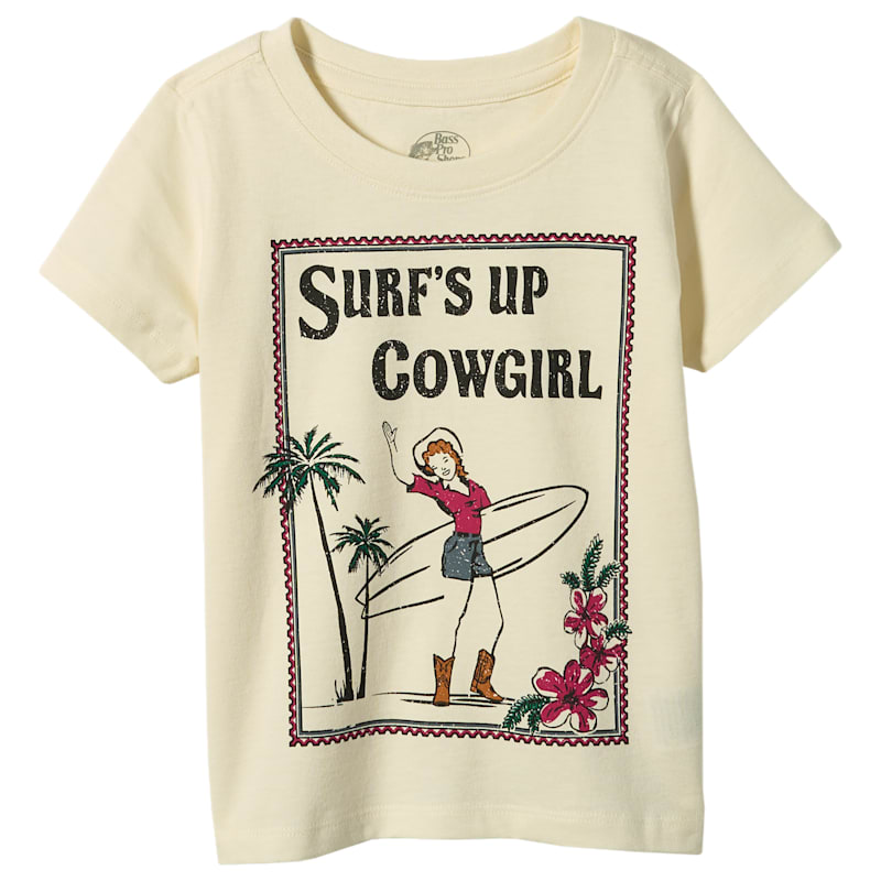 Bass Pro Shops Surf's Up Cowgirl Short-Sleeve T-Shirt for Toddlers