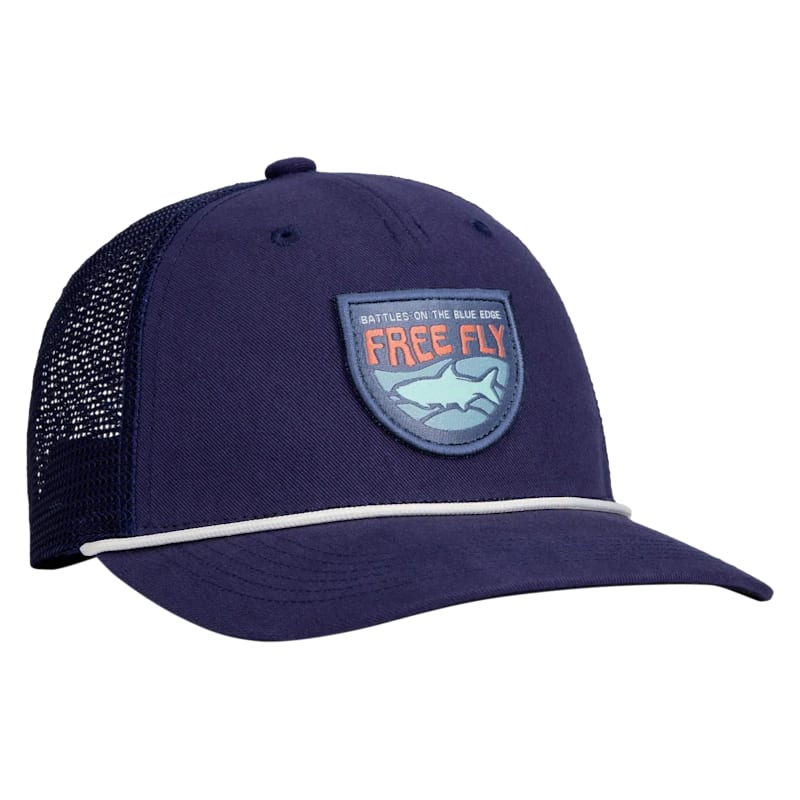 Free Fly Blue Edge Snapback Trucker Cap for Kids