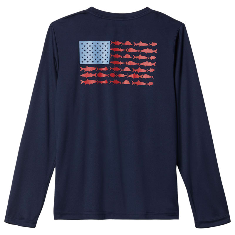 Columbia PFG Terminal Tackle Fish Flag Long-Sleeve Shirt for Toddlers