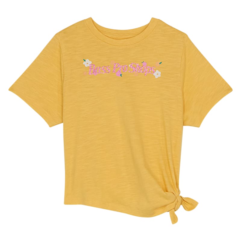 Bass Pro Shops Wordmark Logo Side-Tie Short-Sleeve T-Shirt for Toddlers