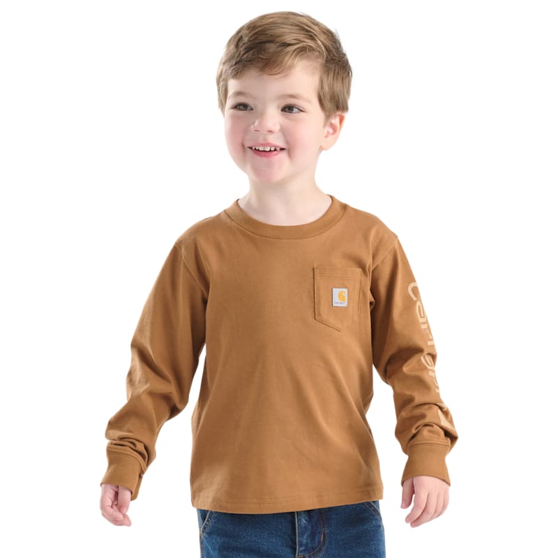 Carhartt Graphic Long-Sleeve Pocket T-Shirt for Kids