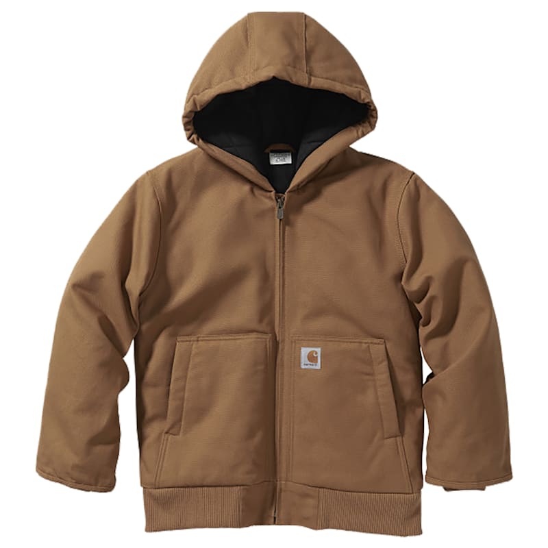 Carhartt Flannel Quilt-Lined Active Jacket with Storm Cuffs for Kids