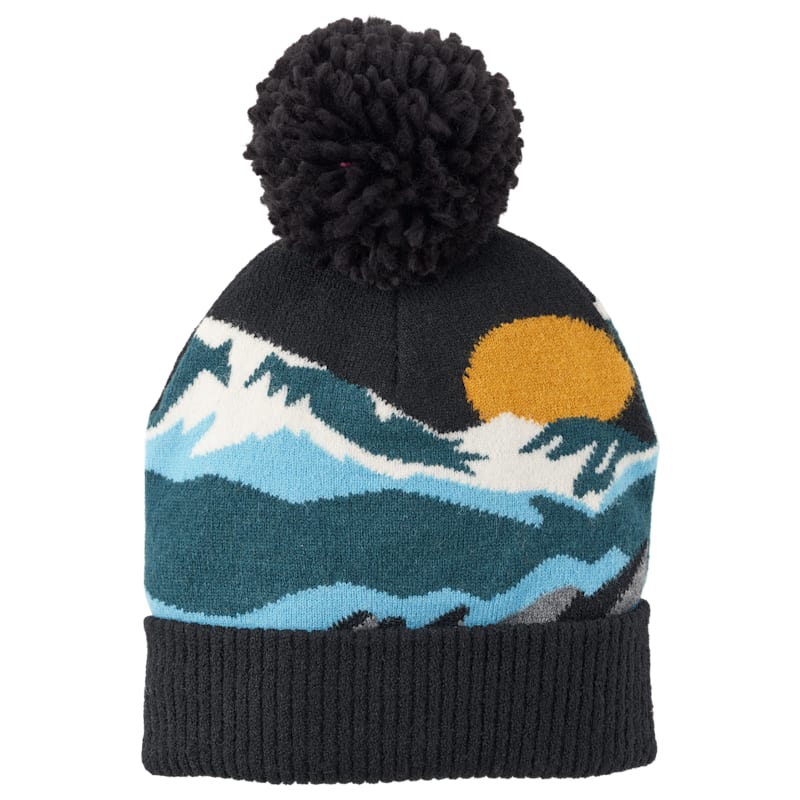 Grand Sierra Mountain View Pom Beanie for Kids