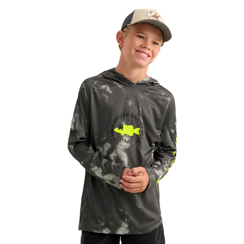 Huk Pursuit Novelty Large Mouth Social Club Hoodie for Kids