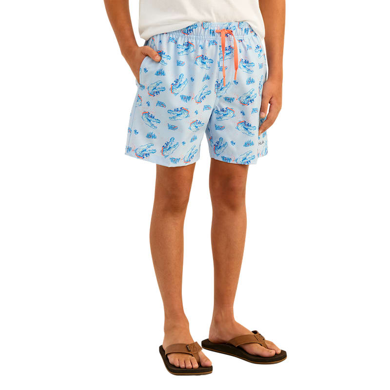 Huk KC Pursuit Printed Volley Shorts for Boys