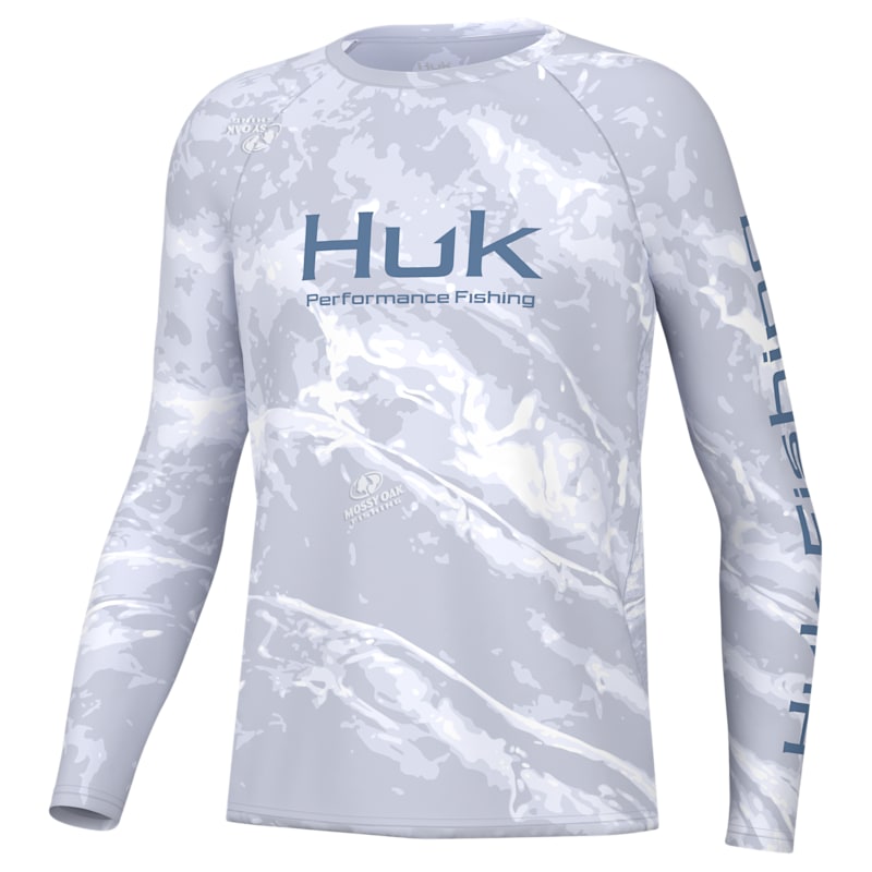 Huk Pursuit Mossy Oak Performance Long-Sleeve Crew for Kids
