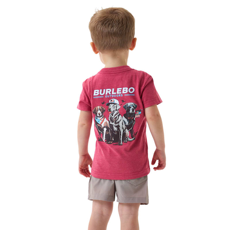 BURLEBO American Dogs Short-Sleeve T-Shirt for Kids