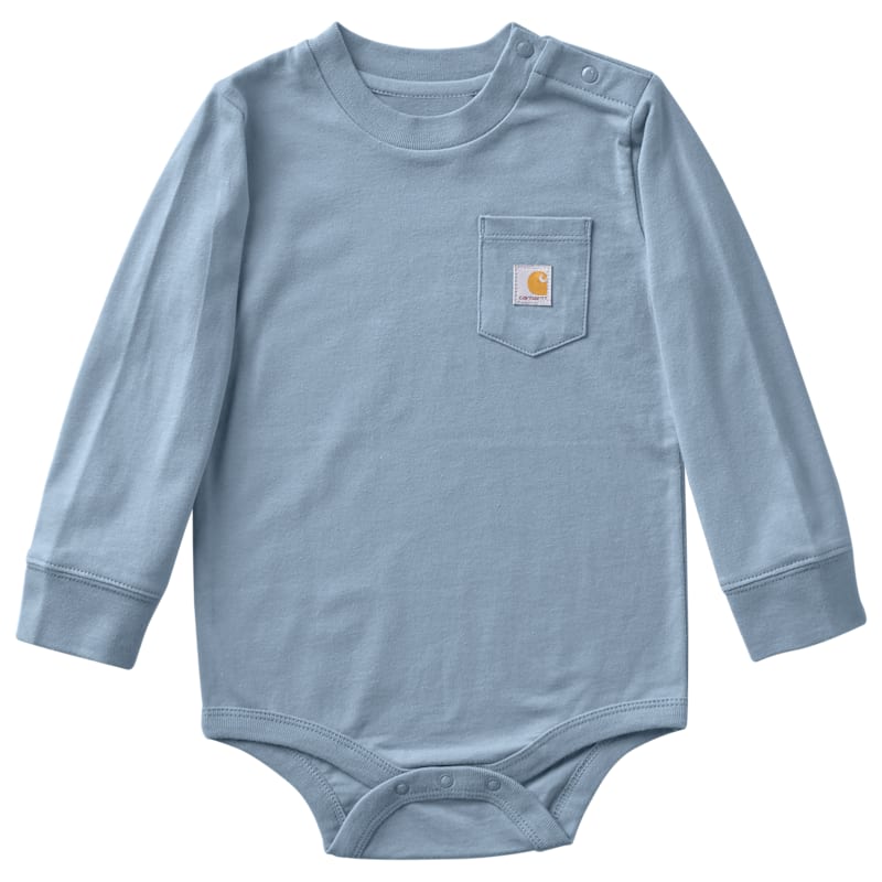 Carhartt Pocket Logo Long-Sleeve Bodysuit for Babies