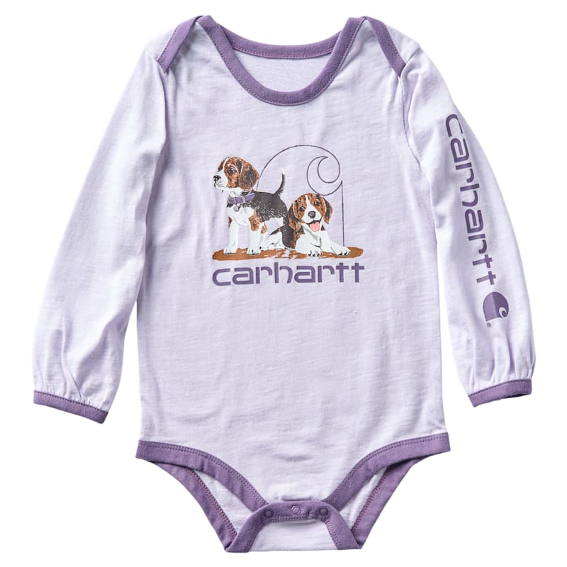 Carhartt Puppy Pals Long-Sleeve Bodysuit for Babies