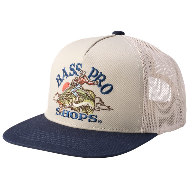 Bass Pro Shops Embroidered Fish Cowboy Twill Cap for Kids
