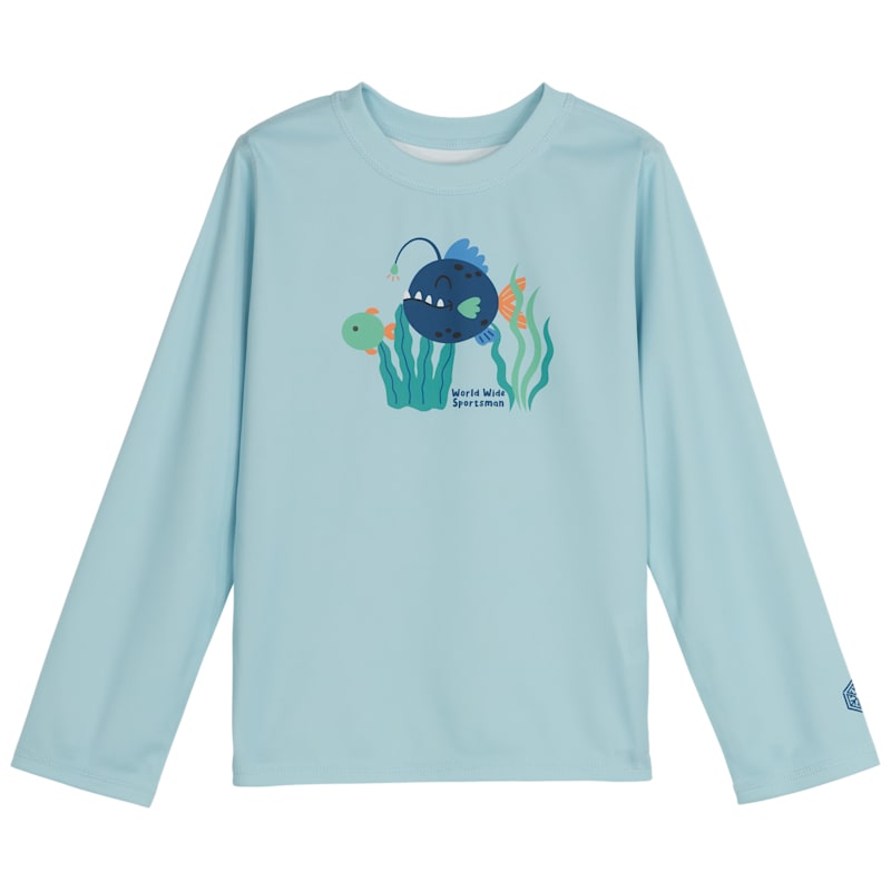 World Wide Sportsman Surfcaster 3D Cool Long-Sleeve Sun Shirt for Toddlers