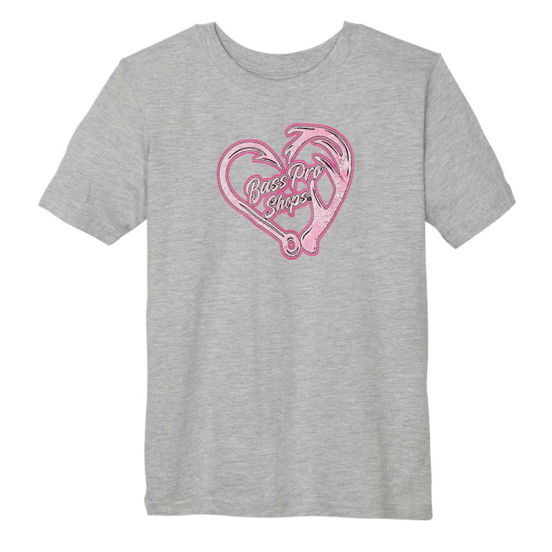 Bass Pro Shops Hook and Heart Short-Sleeve T-Shirt for Kids