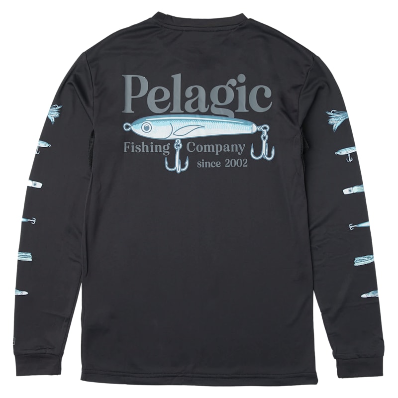 Pelagic Aquatek Stick Em Hooded Long-Sleeve Fishing Shirt for Kids