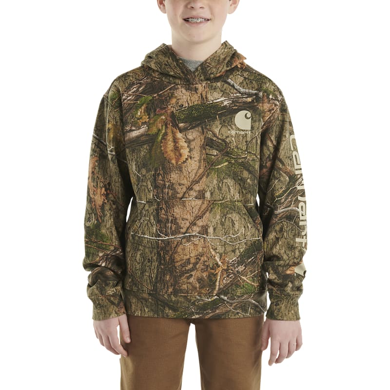 Carhartt Camo Graphic Long-Sleeve Hooded Sweatshirt for Kids