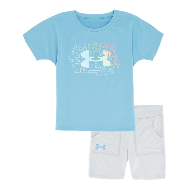 Under Armour Gradient Nature Short-Sleeve T-Shirt and Shorts Set for Babies