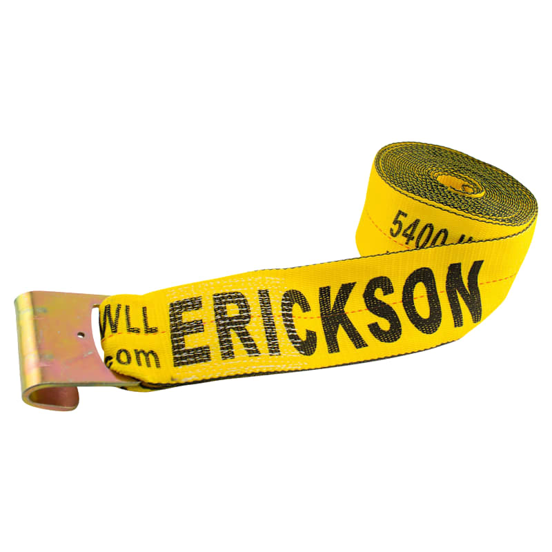 Erickson Winch Strap with Flat Hooks