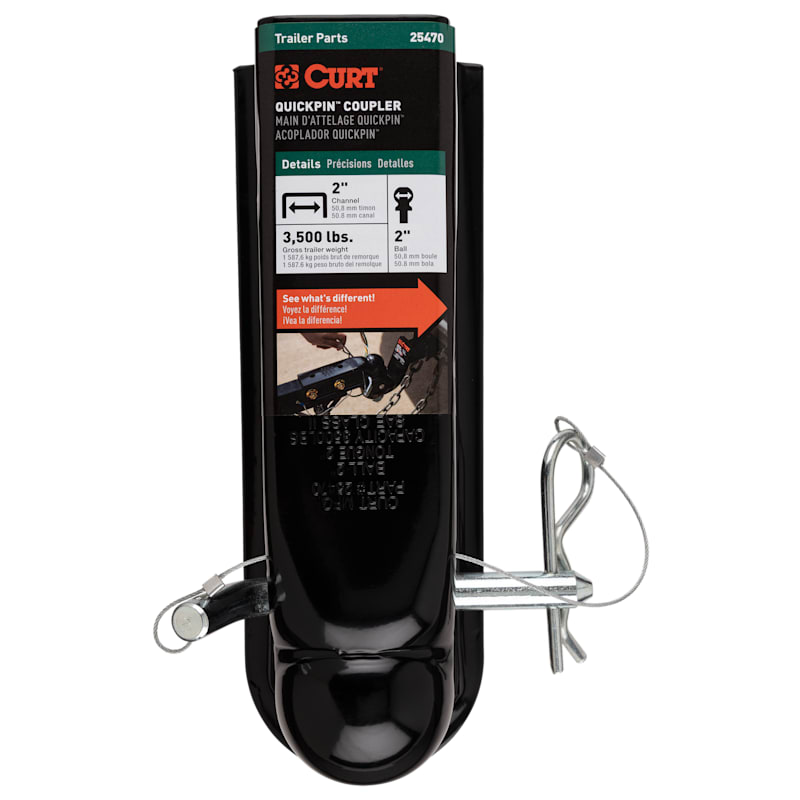Curt QuickPin 2" No-Latch Trailer Coupler