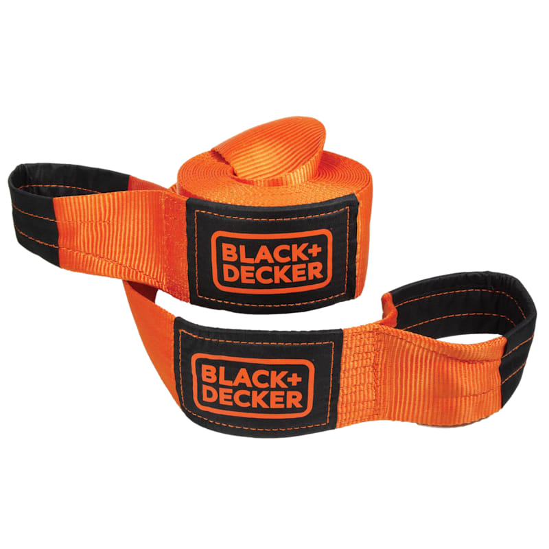 Black+Decker 30' Heavy-Duty Loop-End Recovery Strap