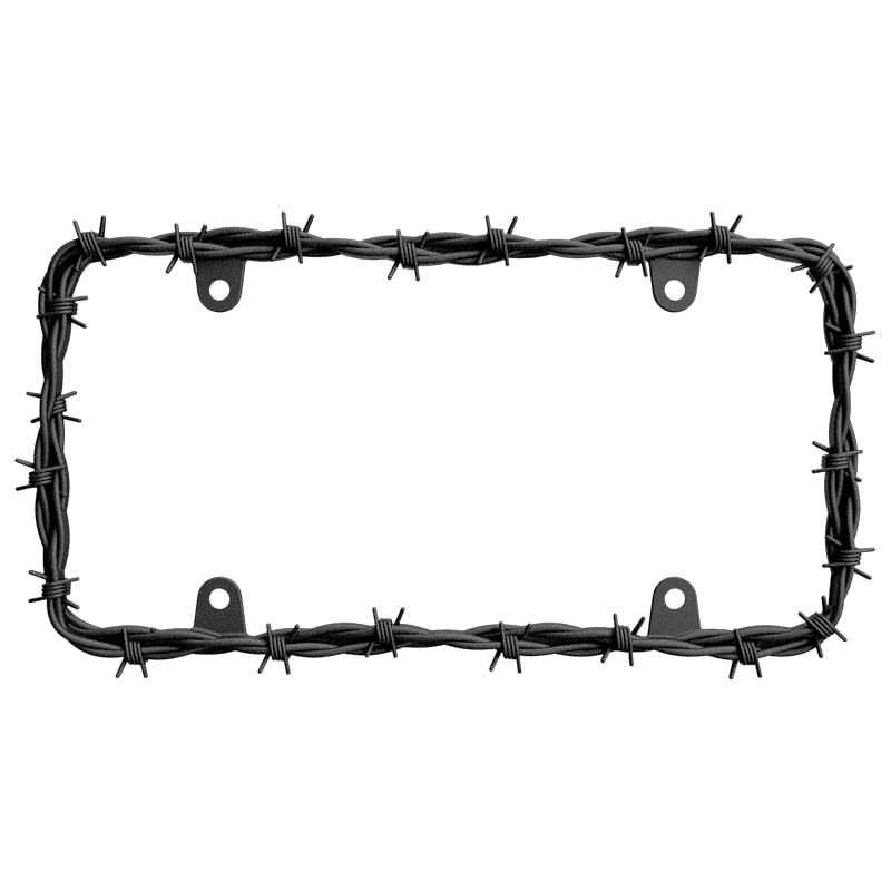 Cruiser Accessories Barbed Wire II License Plate Frame