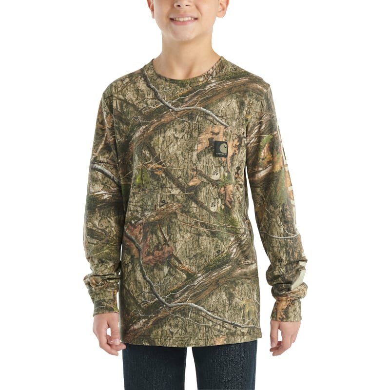 Carhartt Camo Long-Sleeve Pocket T-Shirt for Kids