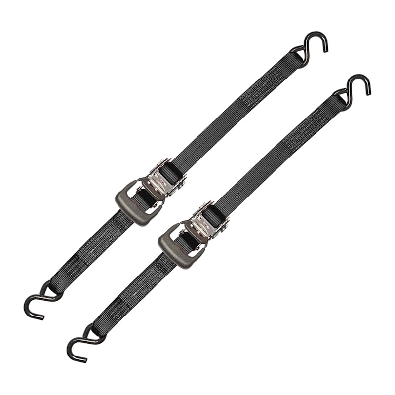 Bass Pro Shops TrailGear Ratchet Strap Tie-Downs with S Hooks 2-Pack