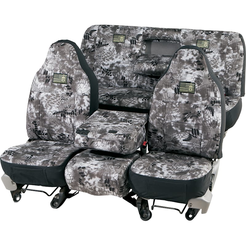 Cabela's Kryptek Seat Covers with Flag by Ruff Tuff