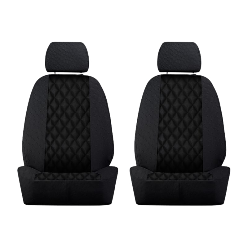 Ruff Tuff Animal Skin-Look Seat Covers with Diamond Quilt Insert and Exotic Trim