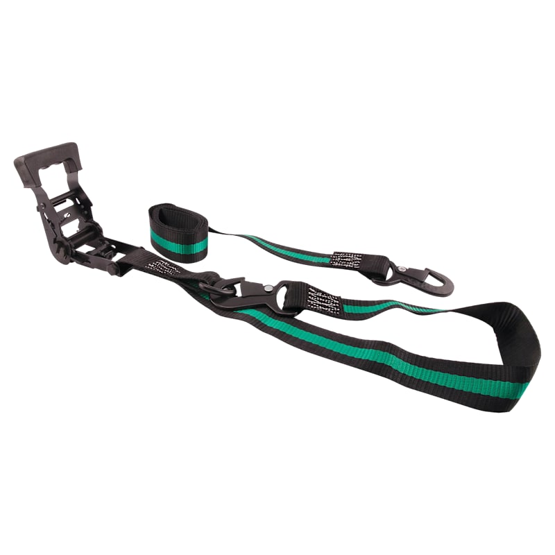 Erickson 3,000-Lb. Ratchet Strap with Flat Snap Hooks 2-Pack