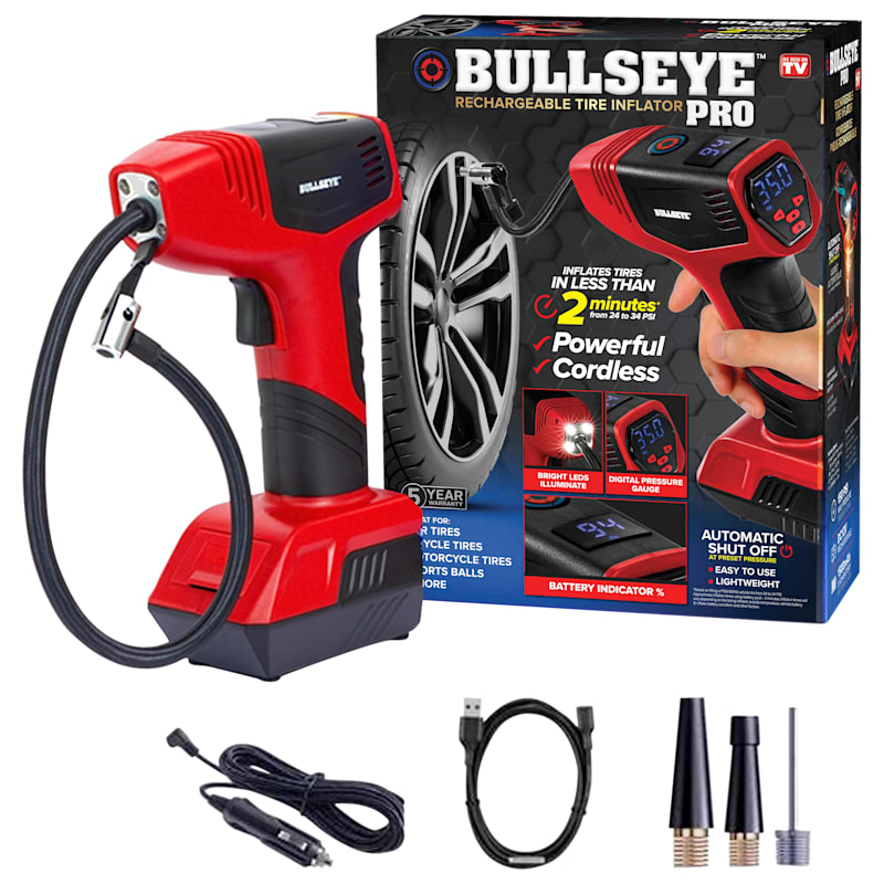 Bullseye Pro Rechargeable Tire Inflator