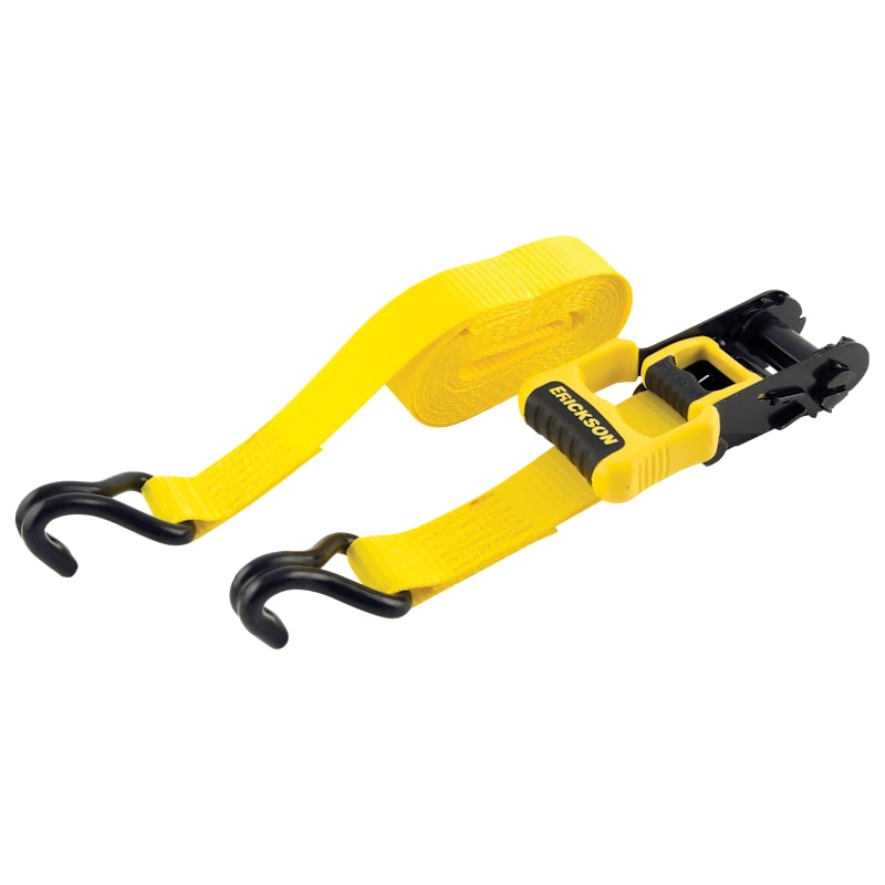 Erickson 2,500-lb. Rubber-Handle Ratchet Straps 4-Pack with Storage Bag