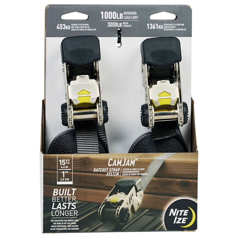 Nite Ize CamJam Large Ratchet-Strap System 2-Pack