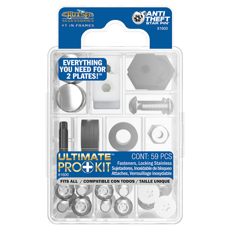 Cruiser Accessories Ultimate Pro Plus License-Plate Fastener Kit