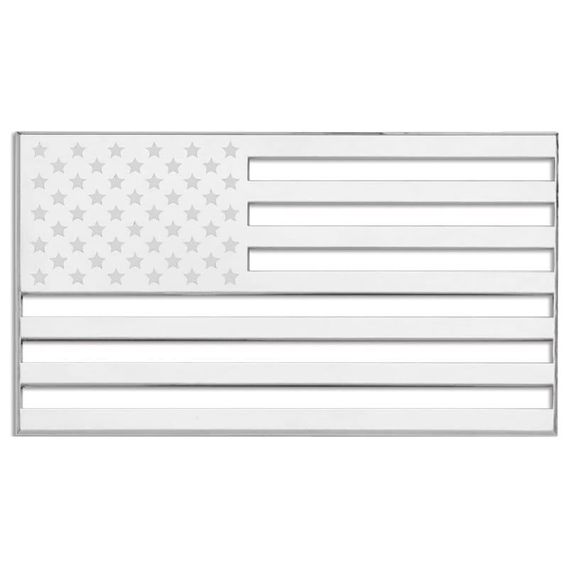Cruiser Accessories Chrome USA Flag Decal