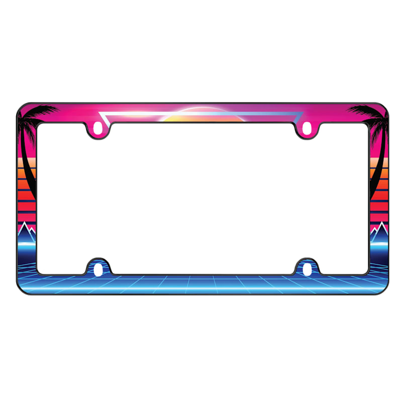 Cruiser Accessories Synthwave License-Plate Frame