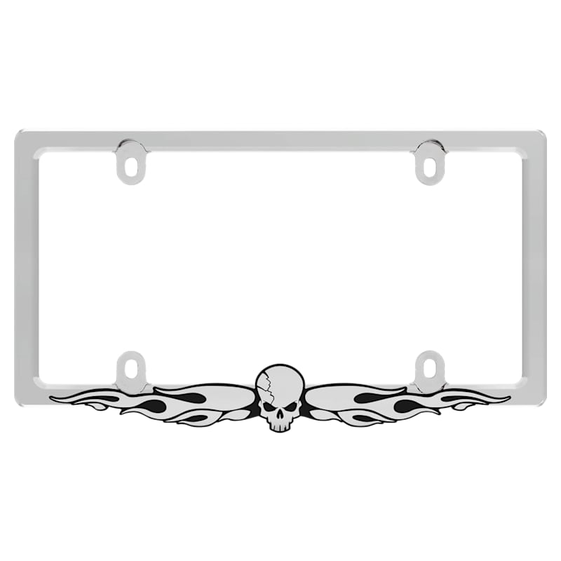 Cruiser Accessories Skull License-Plate Frame