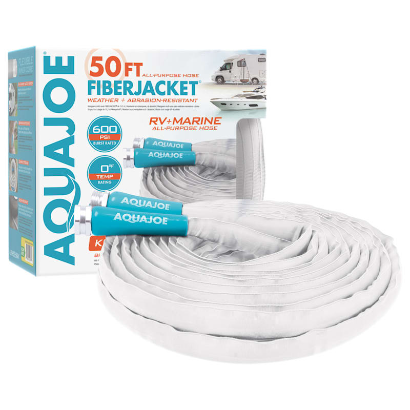 Aqua Joe Superlight Marine-Grade FiberJacket RV Hose
