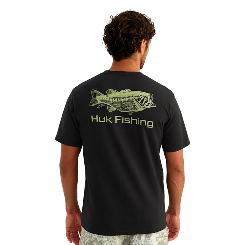 Huk KC One Hit LM Bass Short-Sleeve Pocket T-Shirt