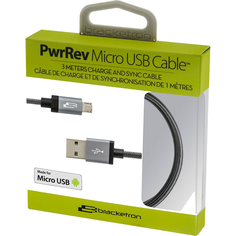 Bracketron PwrRev Micro-USB Cable