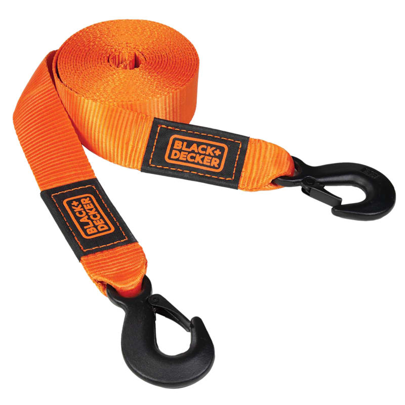 Black+Decker 20' Light-Duty Clip-End Tow Strap